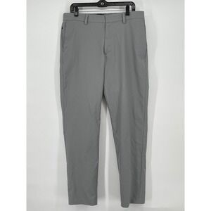 Banana Republic Mens Gray Athletic Fit Performance Dress‎ Pants 35x32 Office
